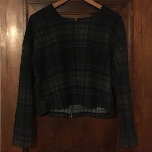 J.O.A. Plaid Sweatshirt
