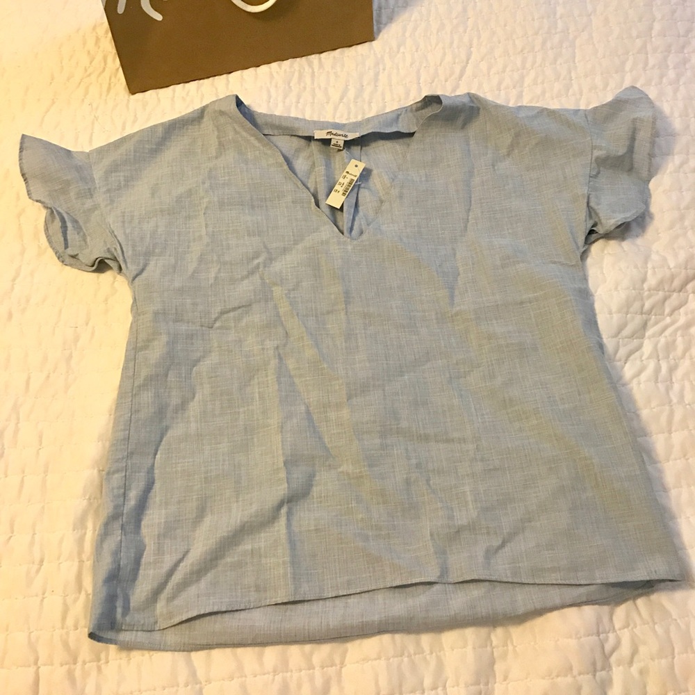 Madewell sundrift ruffle top. NEW w/ tags! Small.