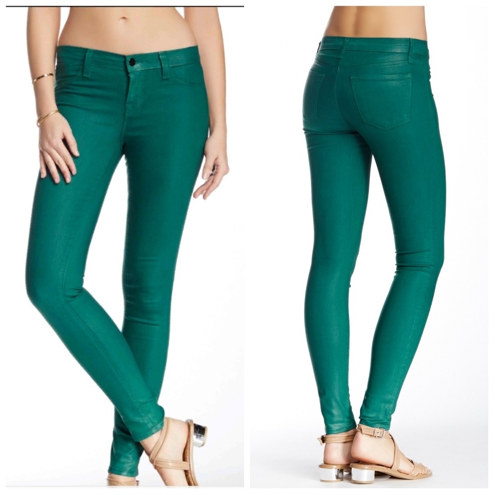 NWT J Brand Coated Super Skinny Jeans SZ 28 - Picture 1 of 6