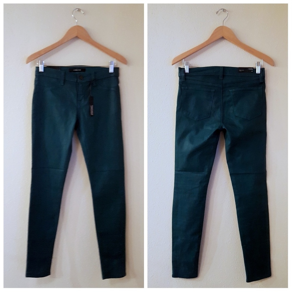 NWT J Brand Coated Super Skinny Jeans SZ 28 - Picture 4 of 6