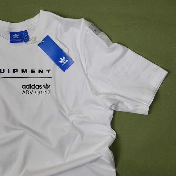 NWT Adidas EQT Elongated Logo T-Shirt BK7171 - Picture 3 of 6