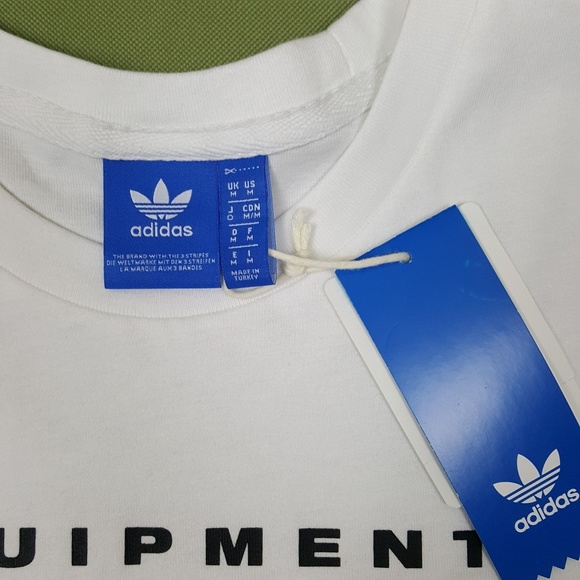 NWT Adidas EQT Elongated Logo T-Shirt BK7171 - Picture 5 of 6