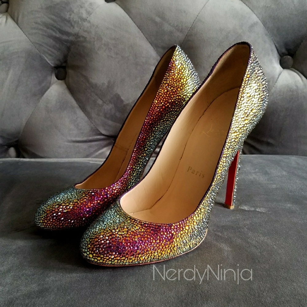 Christian Louboutin Lady Lynch Strass 120 Volcano