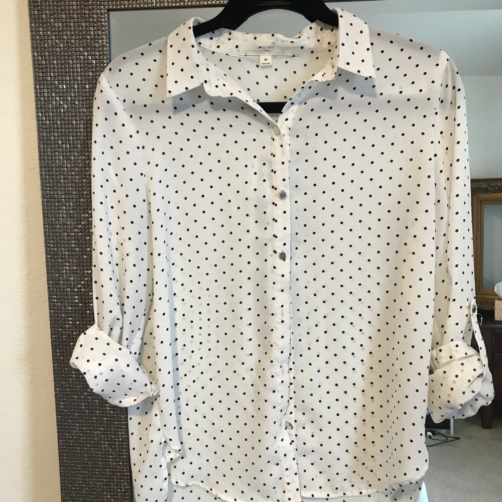 Polka dot blouse