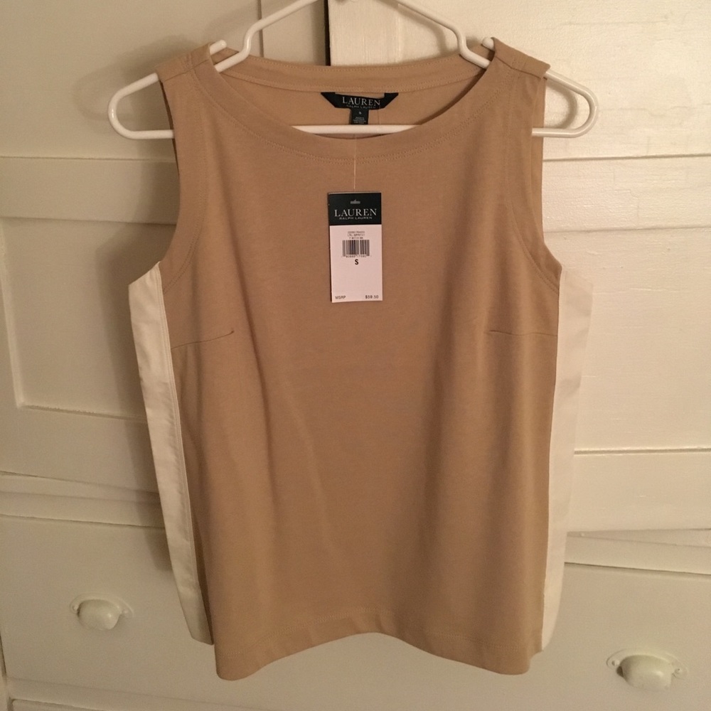 NWT Beige Ralph Lauren Business Casual Tank