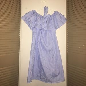 Blue and stripe dress