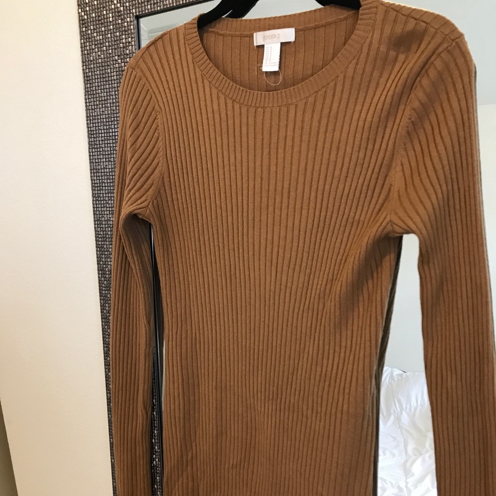 Yellow sweater dress