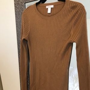 Yellow sweater dress