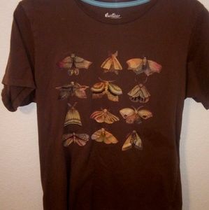 Threadless moth tshirt