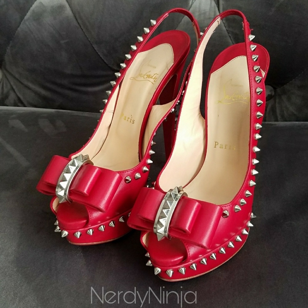Christian Louboutin Lady Clou Red/Silver