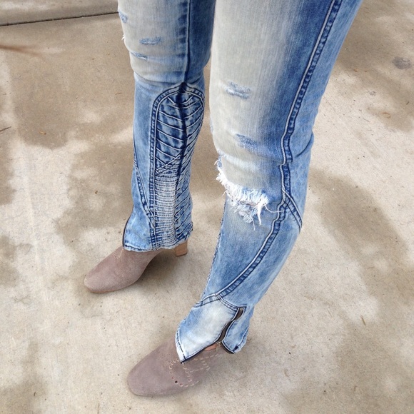 Hermes beautiful distressed taupe Evelyn boots - Picture 2 of 4