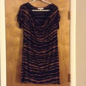 LOFT Cotton Zebra Dress