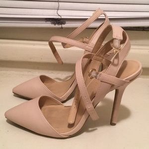 Strappy Nude Heels