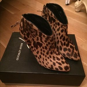 Brian Atwood cheetah print heeled boots!