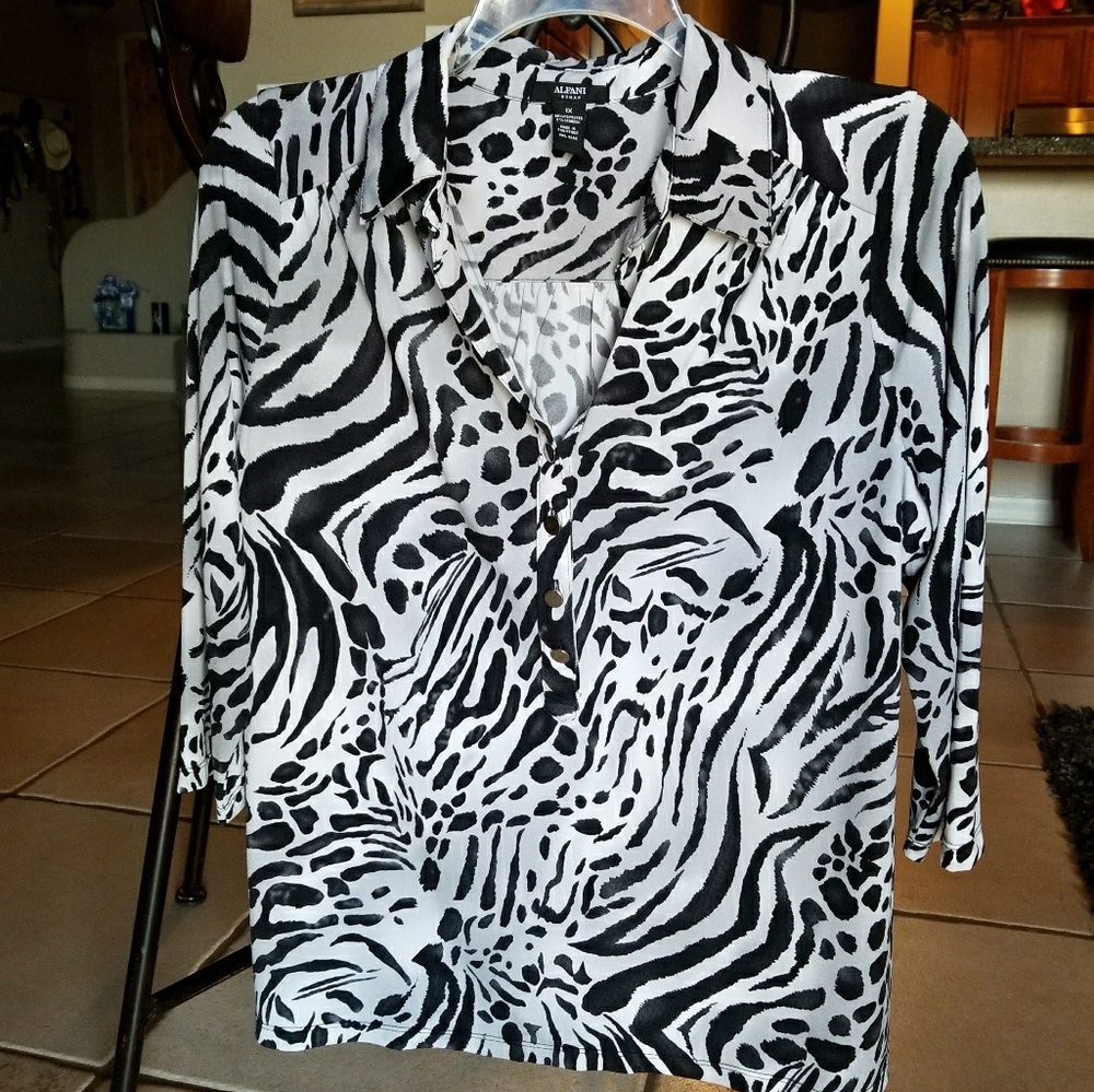 Alfani Blouse Animal Print