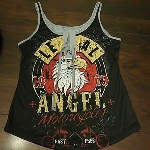 Motorcycle Inspired Tank Top NWOT MD