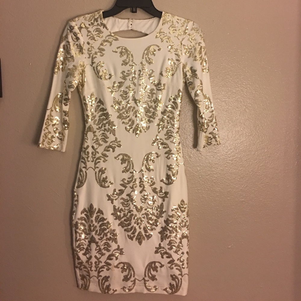 White/Gold Dress