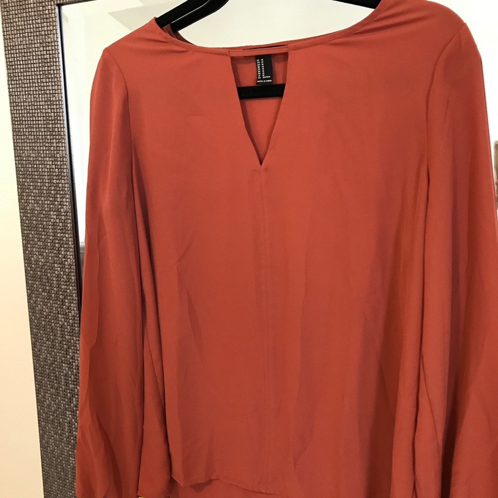 Orange blouse
