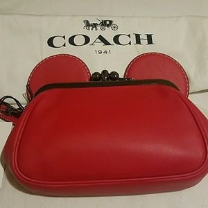 Coach Mickey Mouse Wristlet