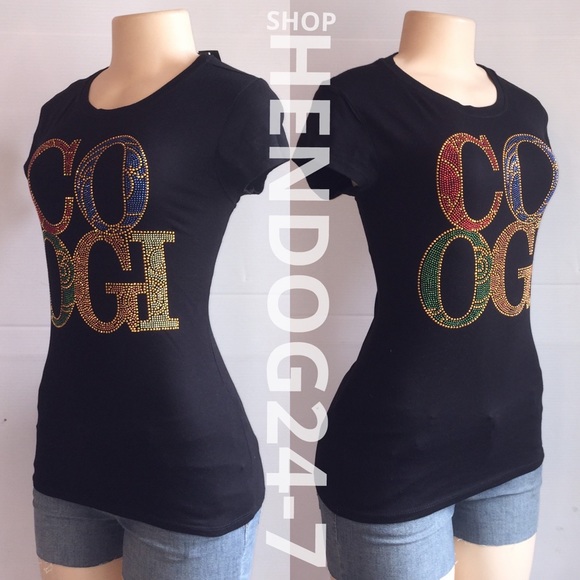 COOGI AUSTRALIA CREW NECK EMBELLISHED S/SLEEVE TEE - Picture 3 of 4