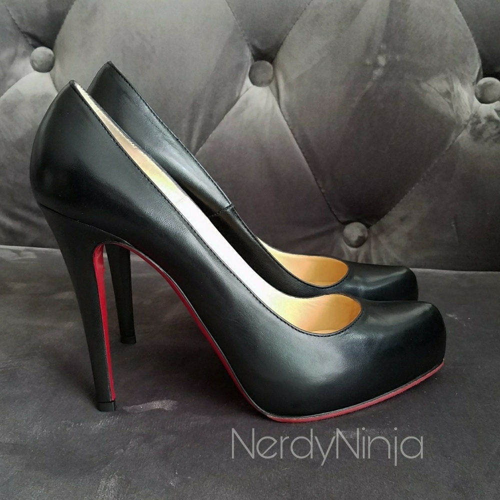 Christian Louboutin Rolando 120 Black Kid