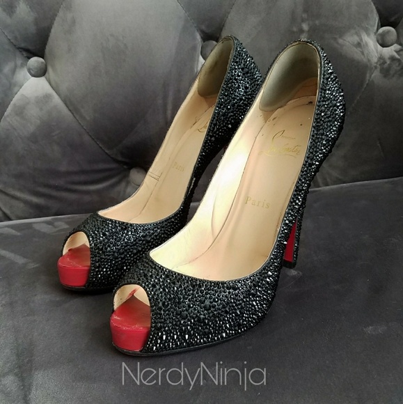 Christian Louboutin Very Riche in Jet - Picture 1 of 3