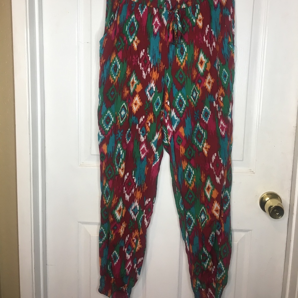 Printed jogger/dress pants