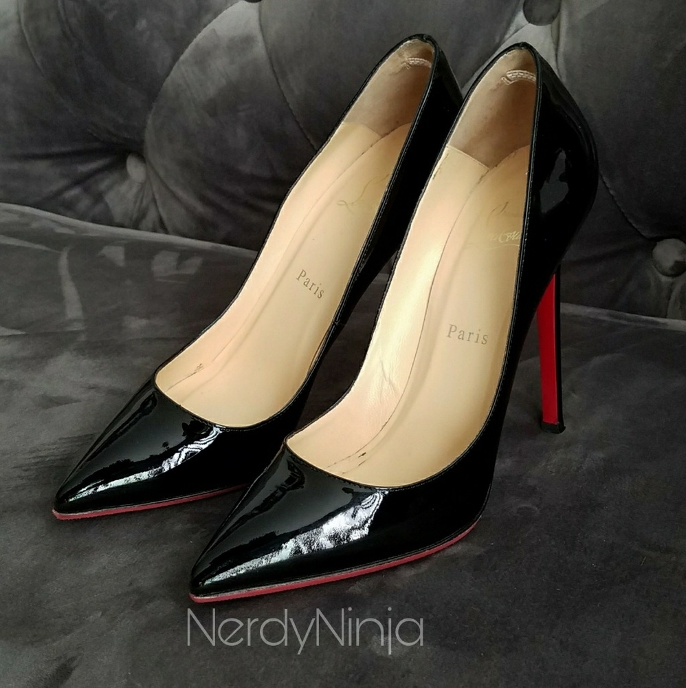 Christian Louboutin Pigalle 120 Black Patent
