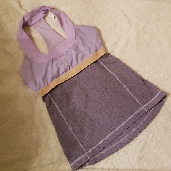 Lululemon Bra Top Size 4 lilac Coal wee stripe - Picture 6 of 8