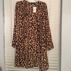 Rue 21 Leopard print sheet-like duster