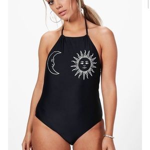 Boohoo Plus Sun & Moon one-piece.