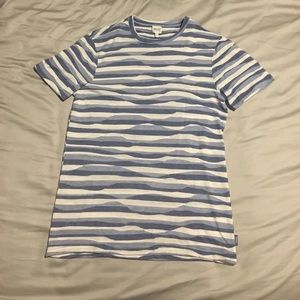 Wavy stitched striped Armani t-shirt