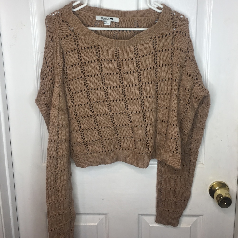 Knitted, crop top sweater