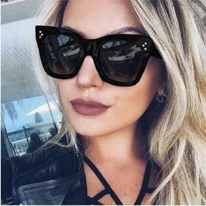 NWT Free People Black Square Cat Eye Sunglasses