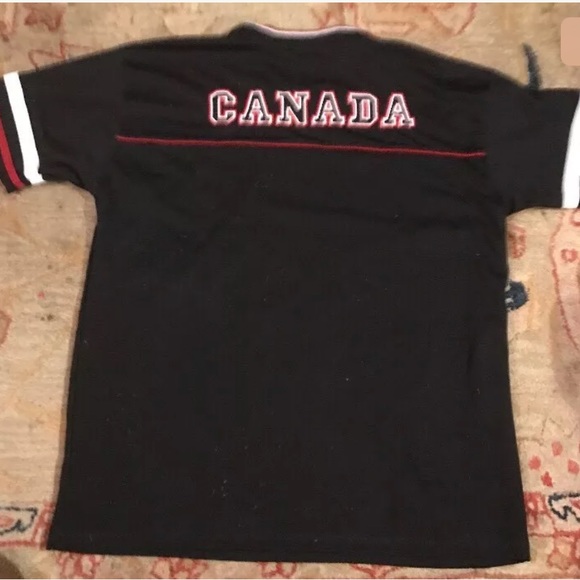 Canada athletics black & red sewn jesey Sz S/P - Picture 2 of 8