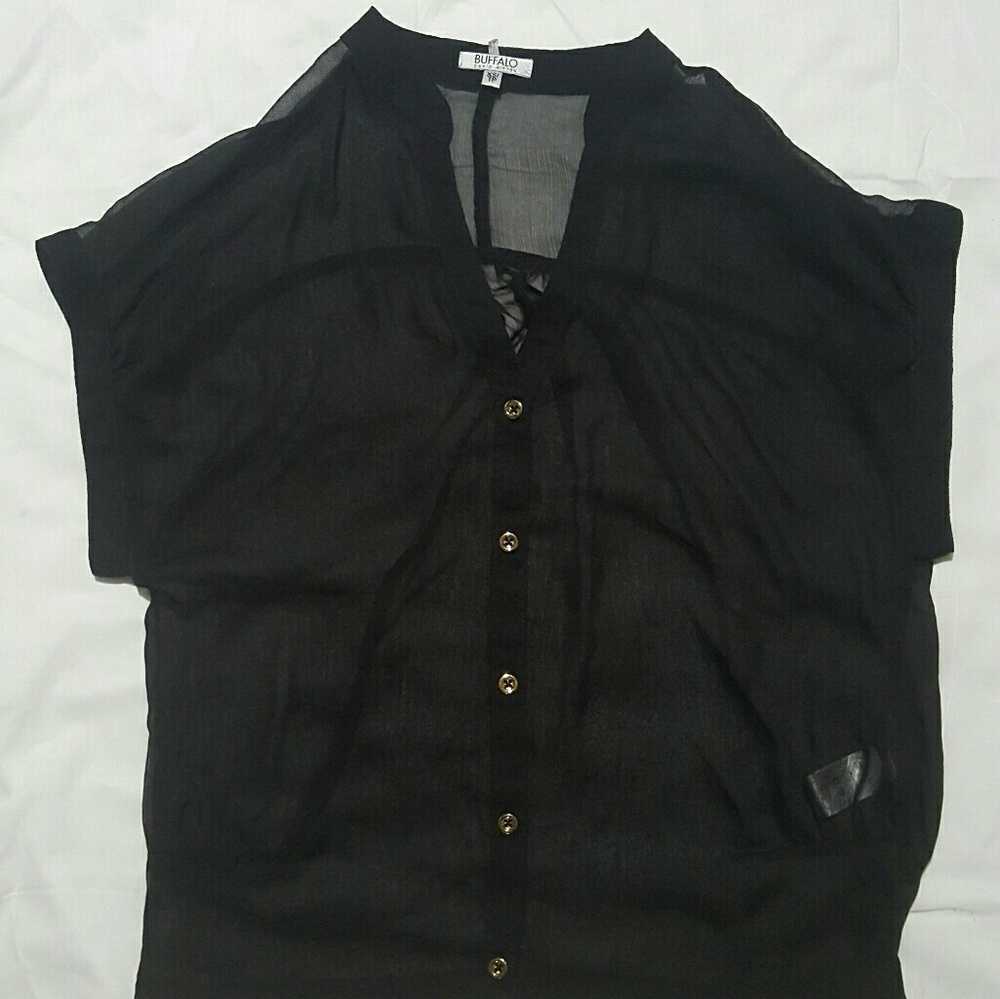 Sheer over shirt