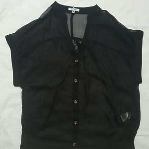 Sheer over shirt