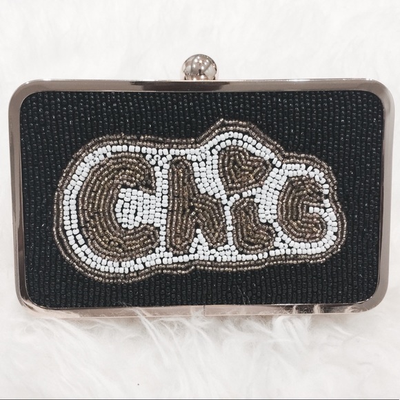 Circus by Sam Edelman Handbags - CIRCUS by Sam Edelman CHIC Black Evening Clutch
