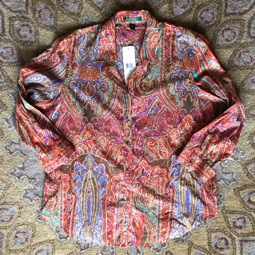 NWT Ralph Lauren Button Down Shirt, XL