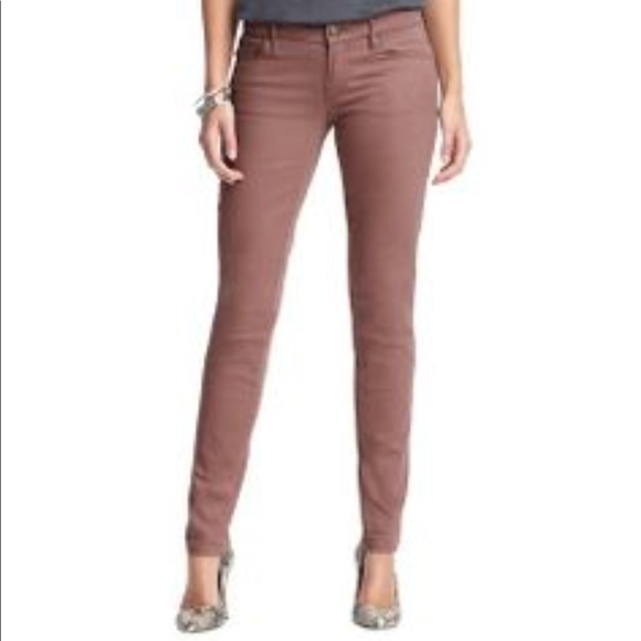 dusty rose skinny jeans