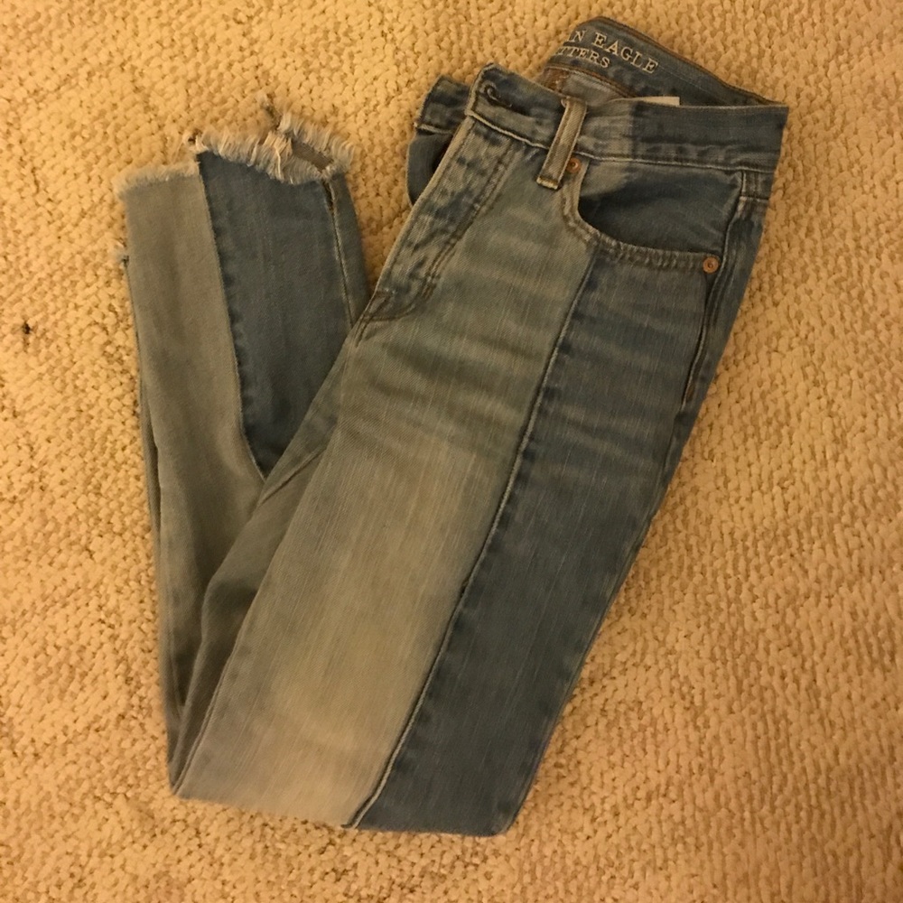 two toned jeans