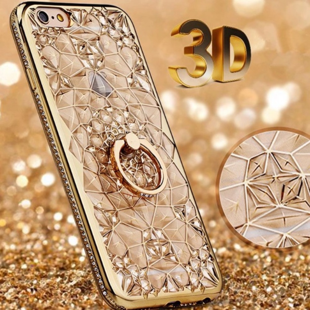 BEAUTIFUL GOLD AND DIAMOND 3D CASE