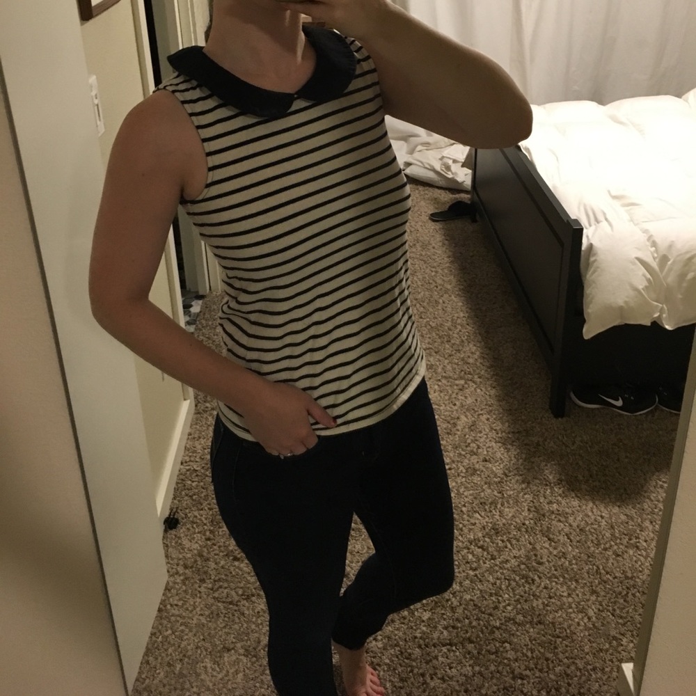 Striped Peter Pan Blouse