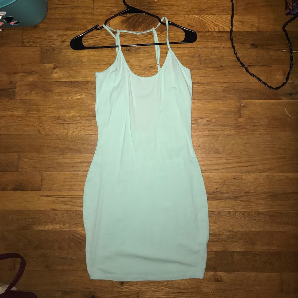 Tobi body con light blue strappy dress