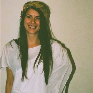 Toga Halloween Costume with Gold Leaf Headband