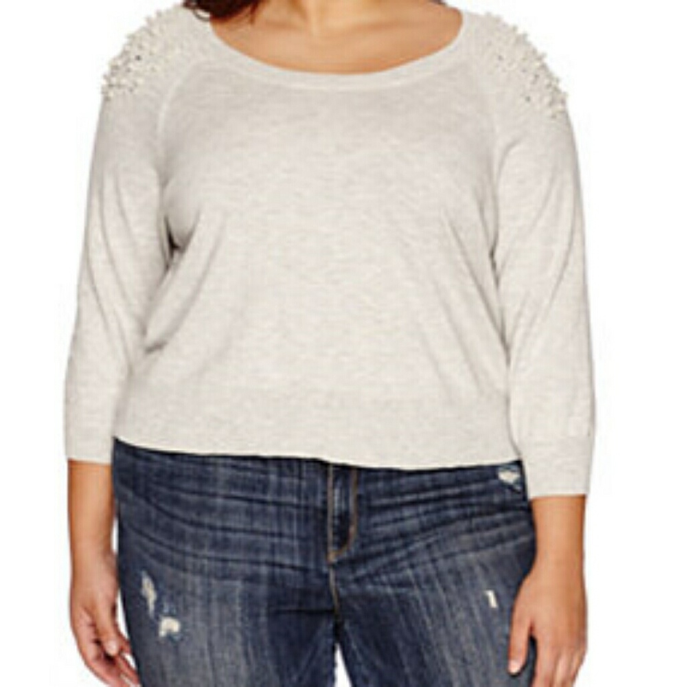 Plus Size Crop Top Sweater