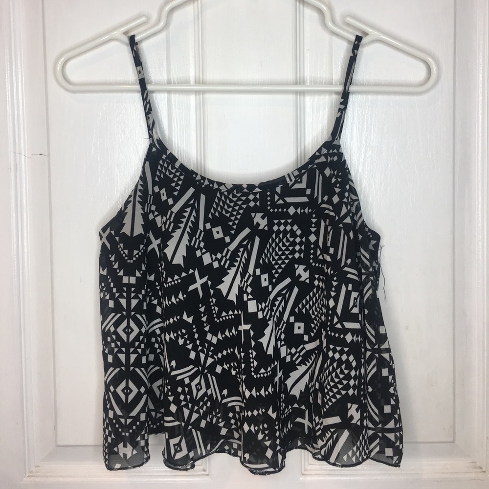 Printed crop top