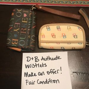 Classic Dooney & Burke small wristlet wallets