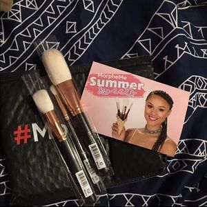 SOLD Set of 3 Rose Gold Morphe Brushes