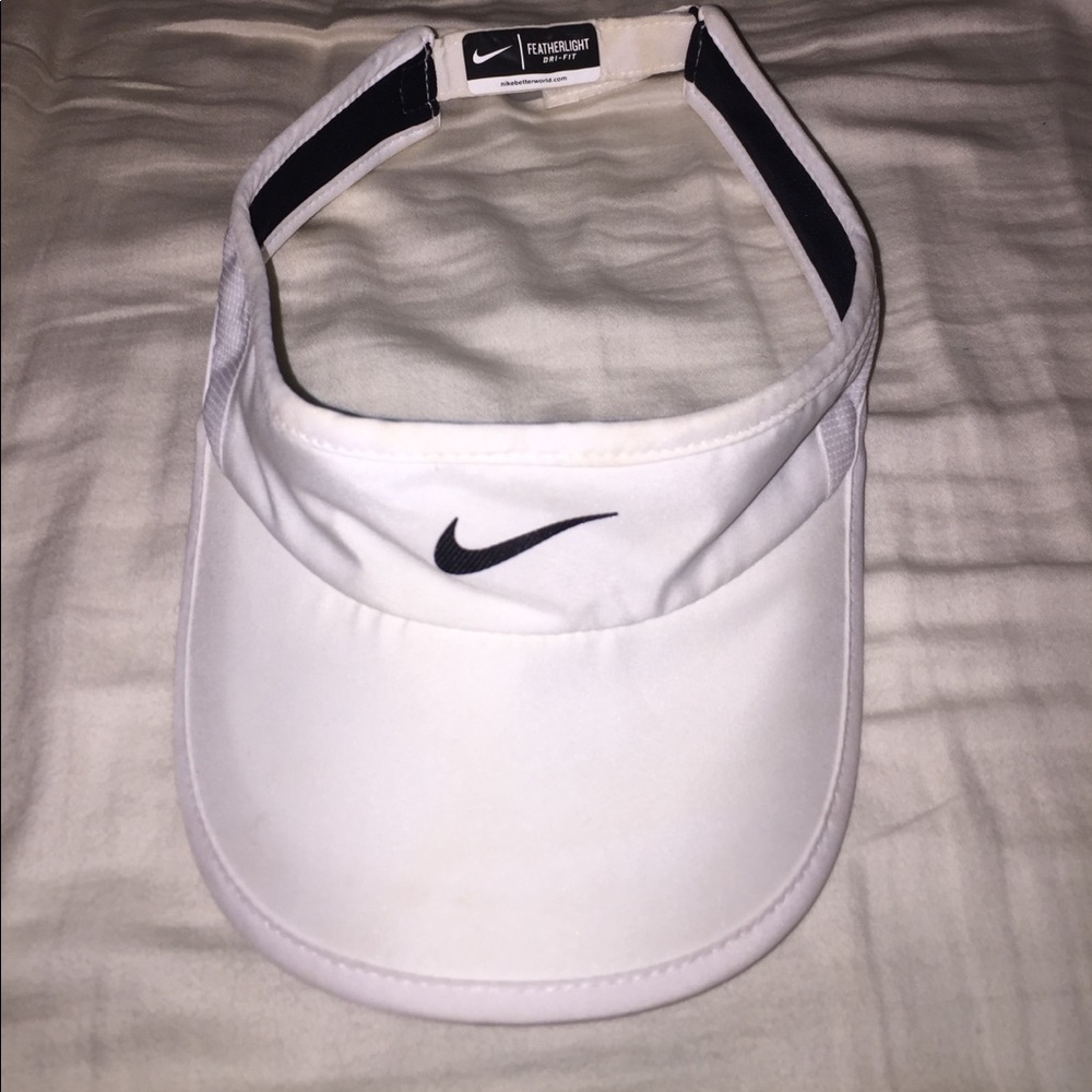 Nike white visor